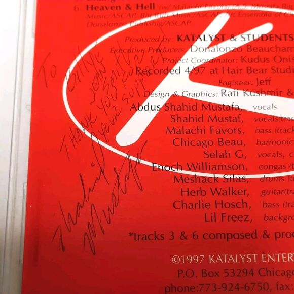 Katalyst Live Sessions '97 Audio CD Artists, Various Signed by Shahid Mustaf - Picture 3 of 5